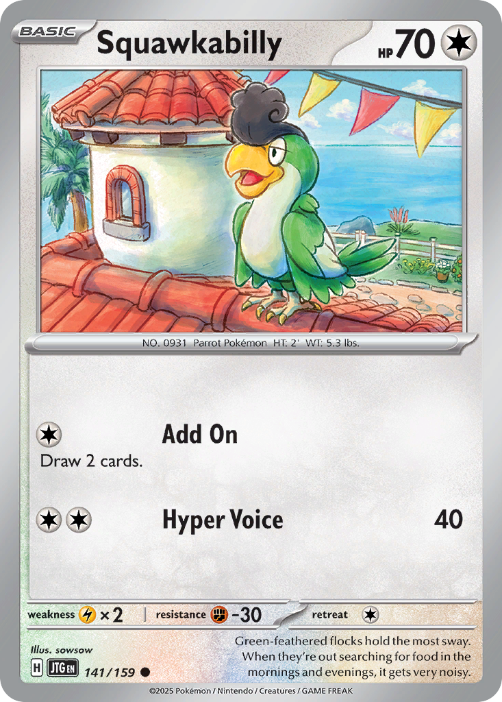 Squawkabilly - Journey Together - #141 - Pokemon TCG card
