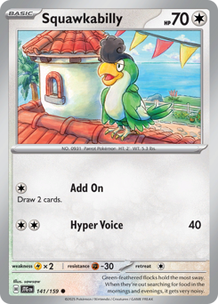 Squawkabilly - Journey Together - #141 - Pokemon TCG card