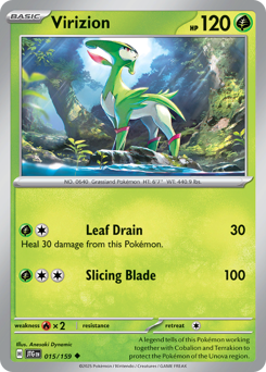Virizion - Journey Together - #15 - Pokemon TCG card