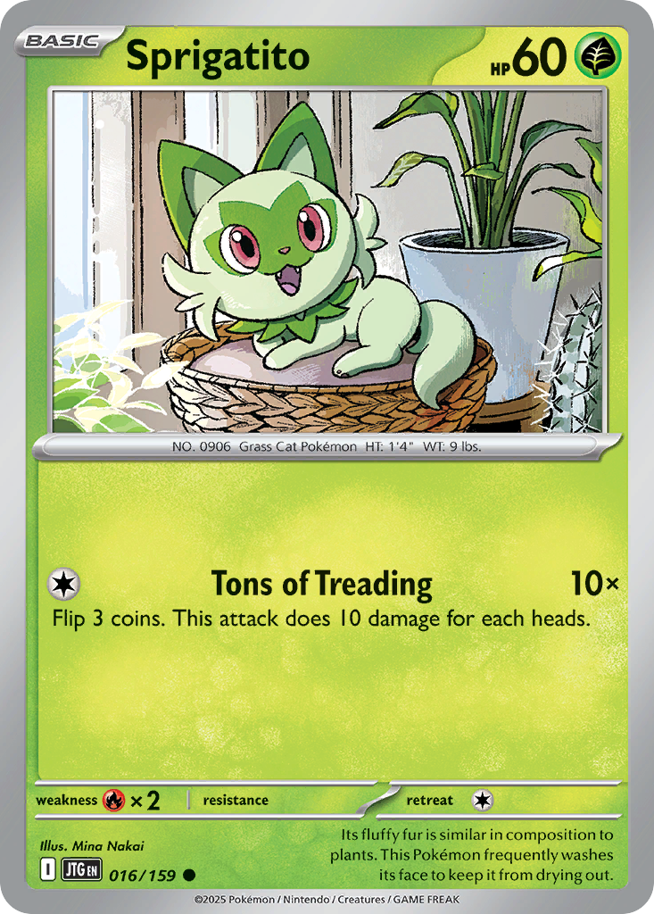 Sprigatito - Journey Together - #16 - Pokemon TCG card