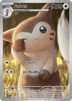 Furret #168 Furret - Journey Together - #168 - Pokemon TCG card