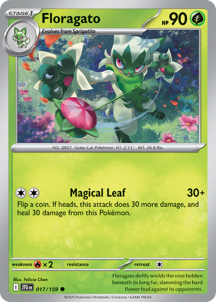 Floragato - Journey Together - #17 - Pokemon TCG card