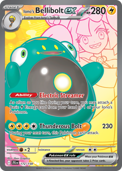 Iono's Bellibolt ex - Journey Together - #172 - Pokemon TCG card