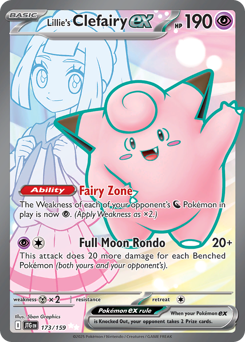 Lillie's Clefairy ex - Journey Together - #173 - Pokemon TCG card