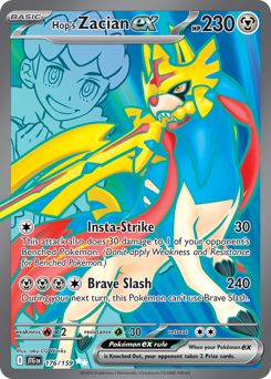 Hop's Zacian ex #176 Hop's Zacian ex - Journey Together - #176 - Pokemon TCG card