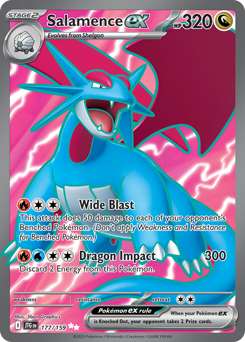 Salamence ex #177 Salamence ex - Journey Together - #177 - Pokemon TCG card