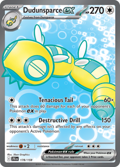 Dudunsparce ex - Journey Together - #178 - Pokemon TCG card