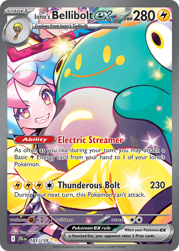 Iono's Bellibolt ex - Journey Together - #183 - Pokemon TCG card