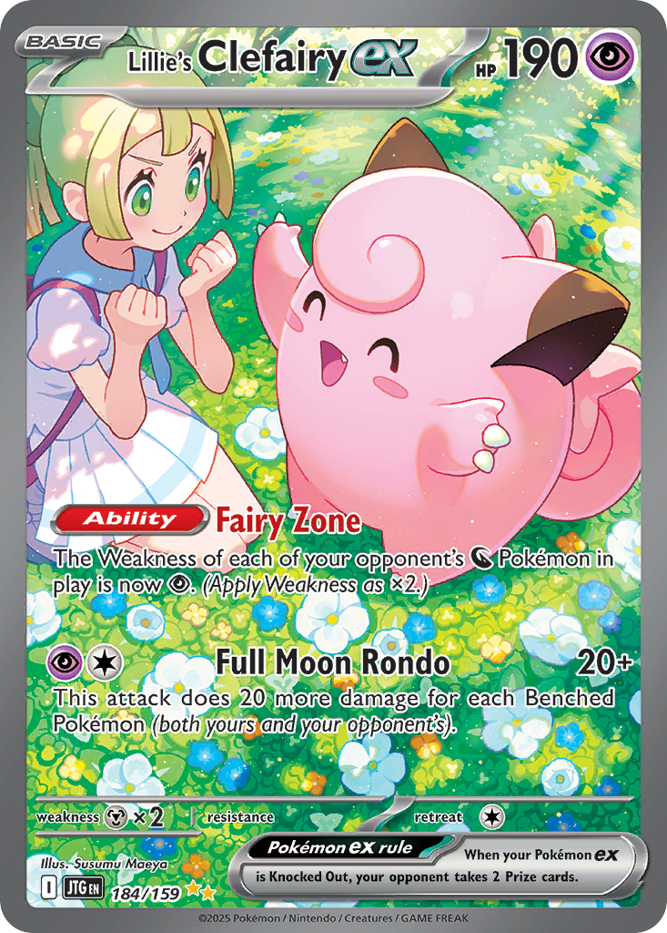 Lillie's Clefairy ex - Journey Together - #184 - Pokemon TCG card