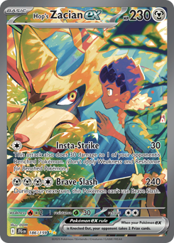 Hop's Zacian ex #186 Hop's Zacian ex - Journey Together - #186 - Pokemon TCG card