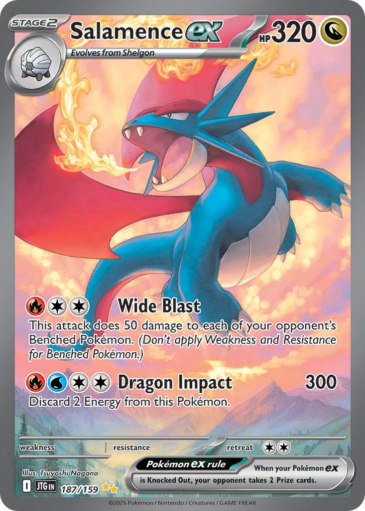 Salamence ex - Journey Together - #187 - Pokemon TCG card