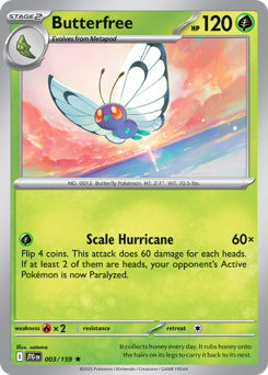 Butterfree #3 Butterfree - Journey Together - #3 - Pokemon TCG card