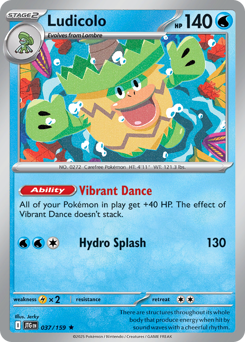 Ludicolo - Journey Together - #37 - Pokemon TCG card