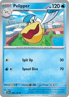 Pelipper - Journey Together - #39 - Pokemon TCG card