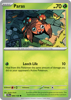 Paras #4 Paras - Journey Together - #4 - Pokemon TCG card