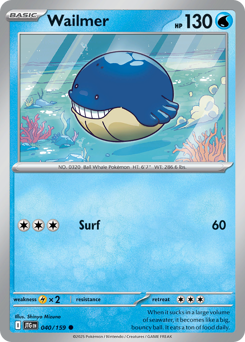 Wailmer #40 Wailmer - Journey Together - #40 - Pokemon TCG card