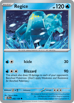 Regice #42 Regice - Journey Together - #42 - Pokemon TCG card