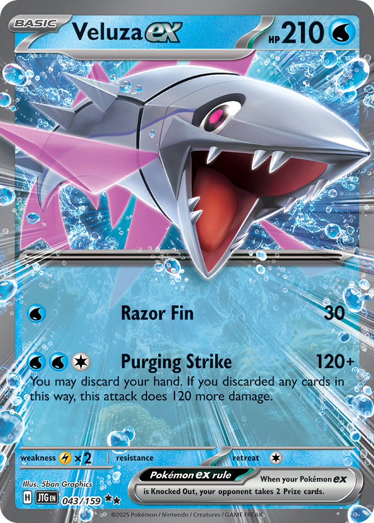 Veluza ex - Journey Together - #43 - Pokemon TCG card