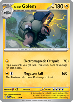 Alolan Golem #46 Alolan Golem - Journey Together - #46 - Pokemon TCG card