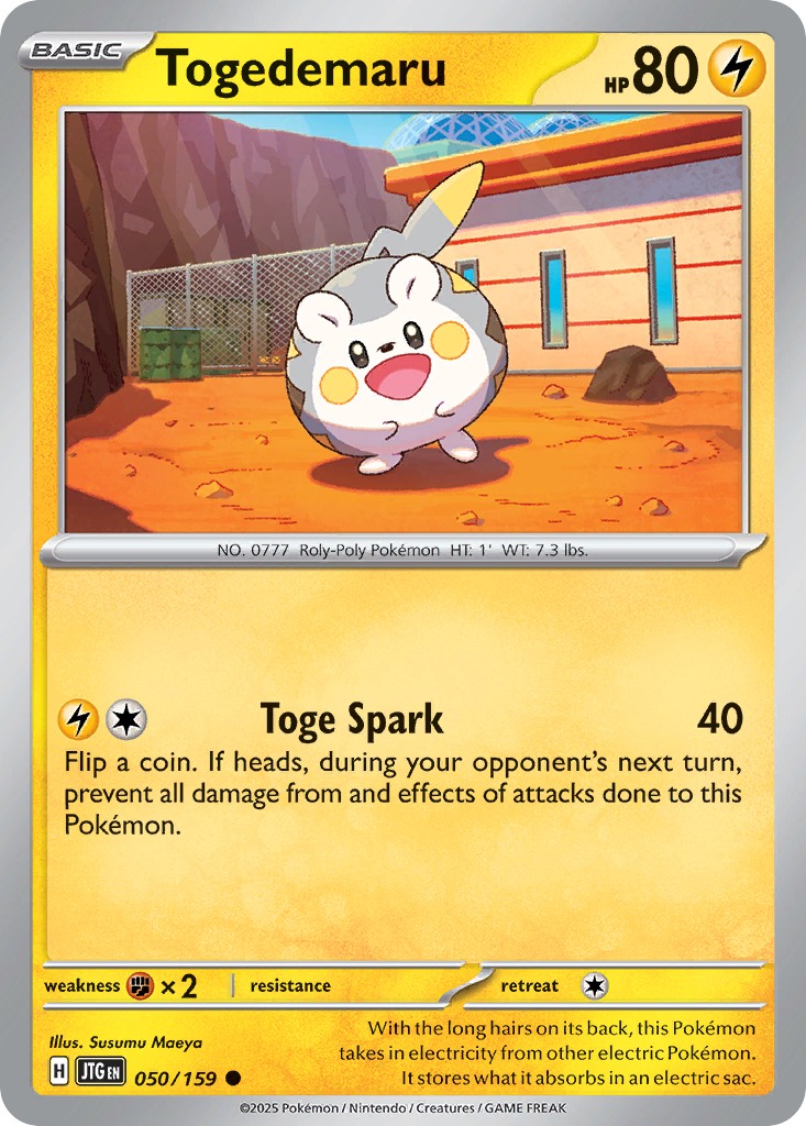 Togedemaru - Journey Together - #50 - Pokemon TCG card