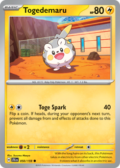 Togedemaru - Journey Together - #50 - Pokemon TCG card