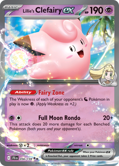 Lillie's Clefairy ex - Journey Together - #56 - Pokemon TCG card