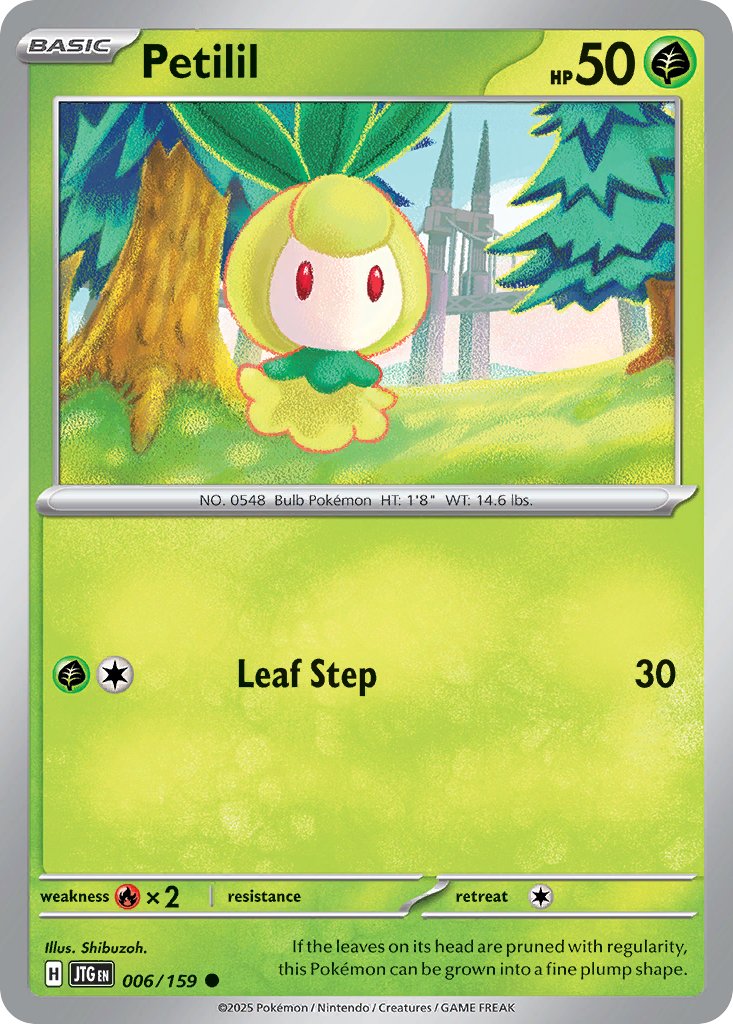 Petilil - Journey Together - #6 - Pokemon TCG card