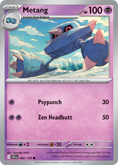 Metang - Journey Together - #62 - Pokemon TCG card