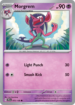 Morgrem - Journey Together - #72 - Pokemon TCG card