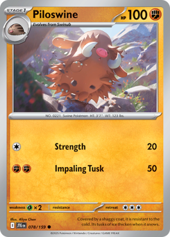 Piloswine #78 Piloswine - Journey Together - #78 - Pokemon TCG card