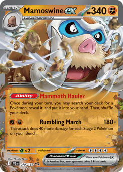 Mamoswine ex #79 Mamoswine ex - Journey Together - #79 - Pokemon TCG card