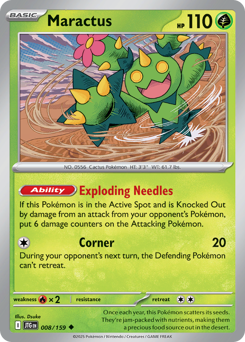 Maractus #8 Maractus - Journey Together - #8 - Pokemon TCG card