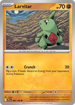 Larvitar #80 Larvitar - Journey Together - #80 - Pokemon TCG card