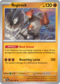 Regirock - Journey Together - #82 - Pokemon TCG card