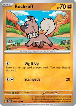Rockruff - Journey Together - #84 - Pokemon TCG card