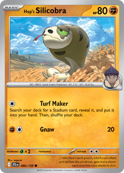 Hop's Silicobra #86 Hop's Silicobra - Journey Together - #86 - Pokemon TCG card
