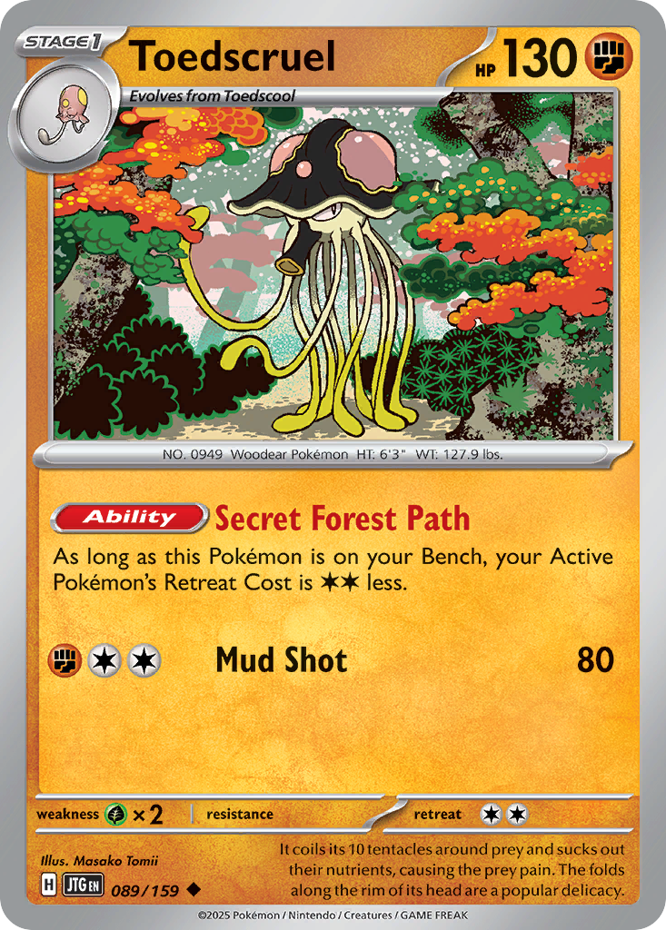 Toedscruel - Journey Together - #89 - Pokemon TCG card
