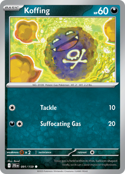 Koffing #91 Koffing - Journey Together - #91 - Pokemon TCG card