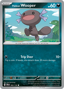 Paldean Wooper #93 Paldean Wooper - Journey Together - #93 - Pokemon TCG card