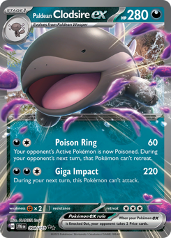 Paldean Clodsire ex #94 Paldean Clodsire ex - Journey Together - #94 - Pokemon TCG card