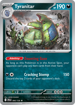 Tyranitar - Journey Together - #95 - Pokemon TCG card
