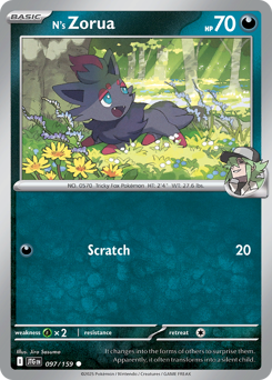 N's Zorua #97 N's Zorua - Journey Together - #97 - Pokemon TCG card