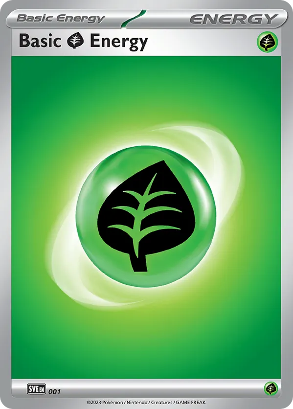 Basic Grass Energy - Scarlet & Violet: Energy (2023) - #1 - Pokemon TCG card