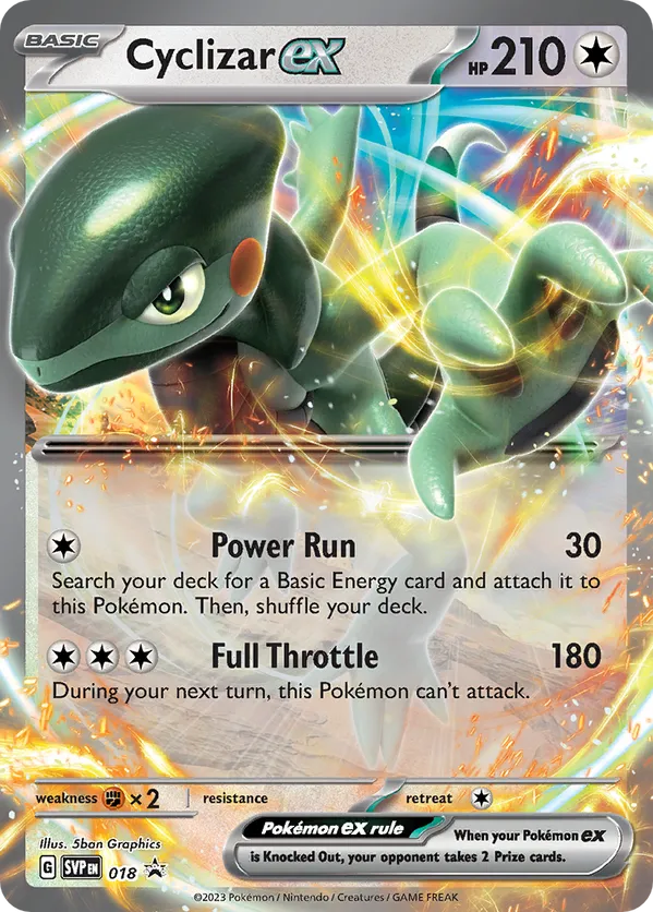 Cyclizar ex - Scarlet & Violet Black Star Promos - #018 - Pokemon TCG card