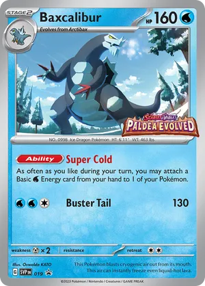 Baxcalibur #019 Baxcalibur - Scarlet & Violet Black Star Promos - #019 - Pokemon TCG card