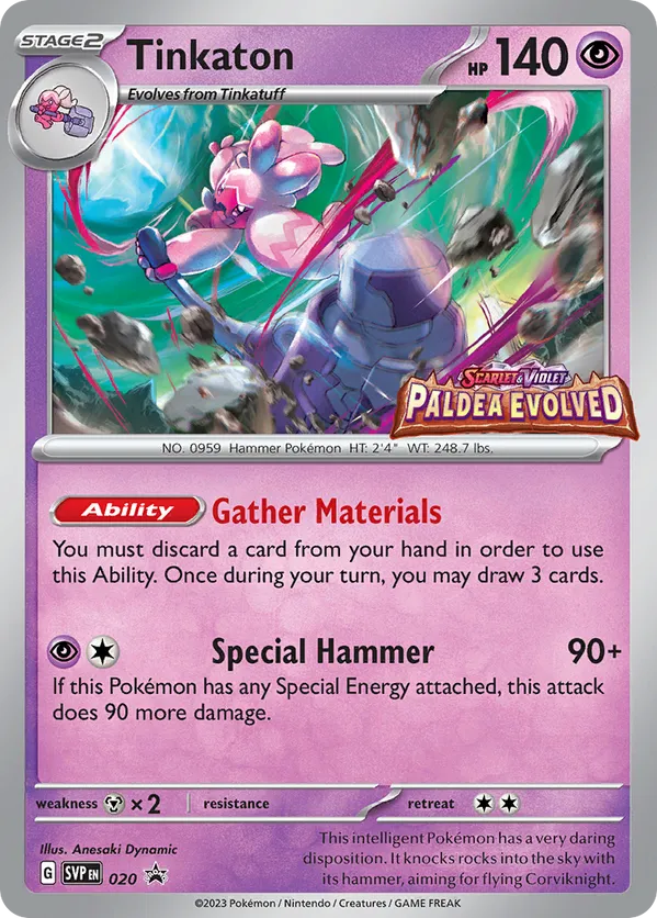 Tinkaton - Scarlet & Violet Black Star Promos - #020 - Pokemon TCG card