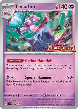 Tinkaton - Scarlet & Violet Black Star Promos - #020 - Pokemon TCG card