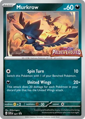 Murkrow #021 Murkrow - Scarlet & Violet Black Star Promos - #021 - Pokemon TCG card