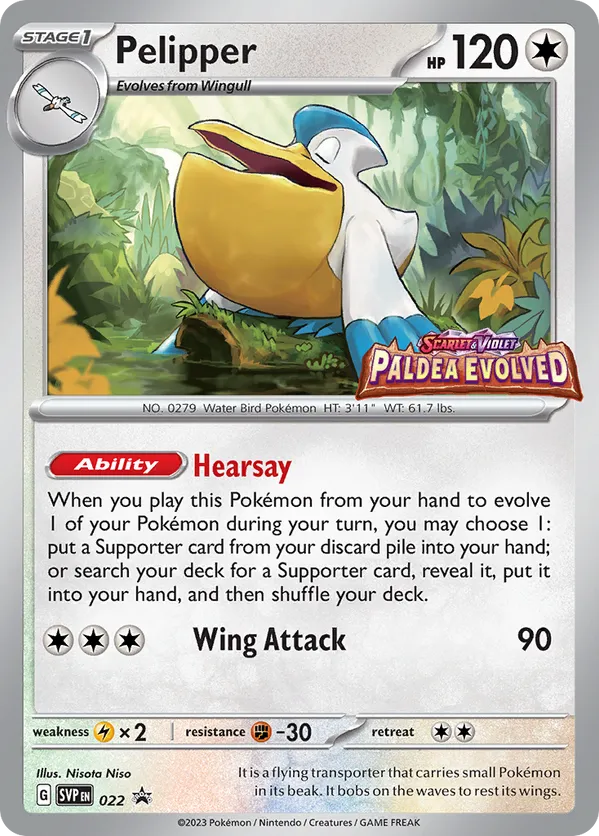 Pelipper - Scarlet & Violet Black Star Promos - #022 - Pokemon TCG card