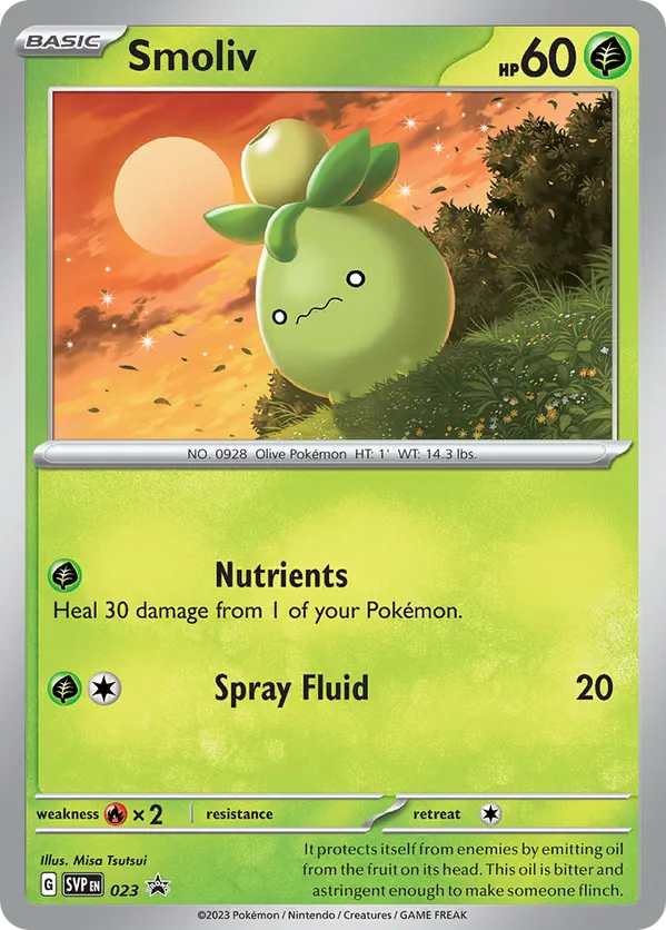 Smoliv - Scarlet & Violet Black Star Promos - #023 - Pokemon TCG card
